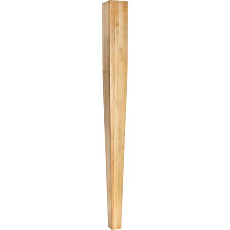 3-1/2 Wx3-1/2Dx42H Alder Square Tapered Post